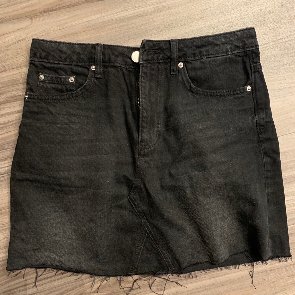 H&M Black Jean Skirt